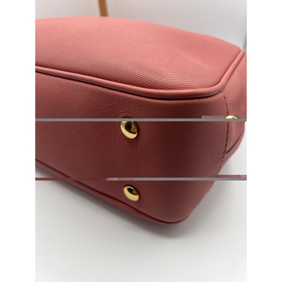 Burberry Bag Bi Color Pink Trench Calf Leather Top Handle Bag Career Authentic - Picture 12 of 16